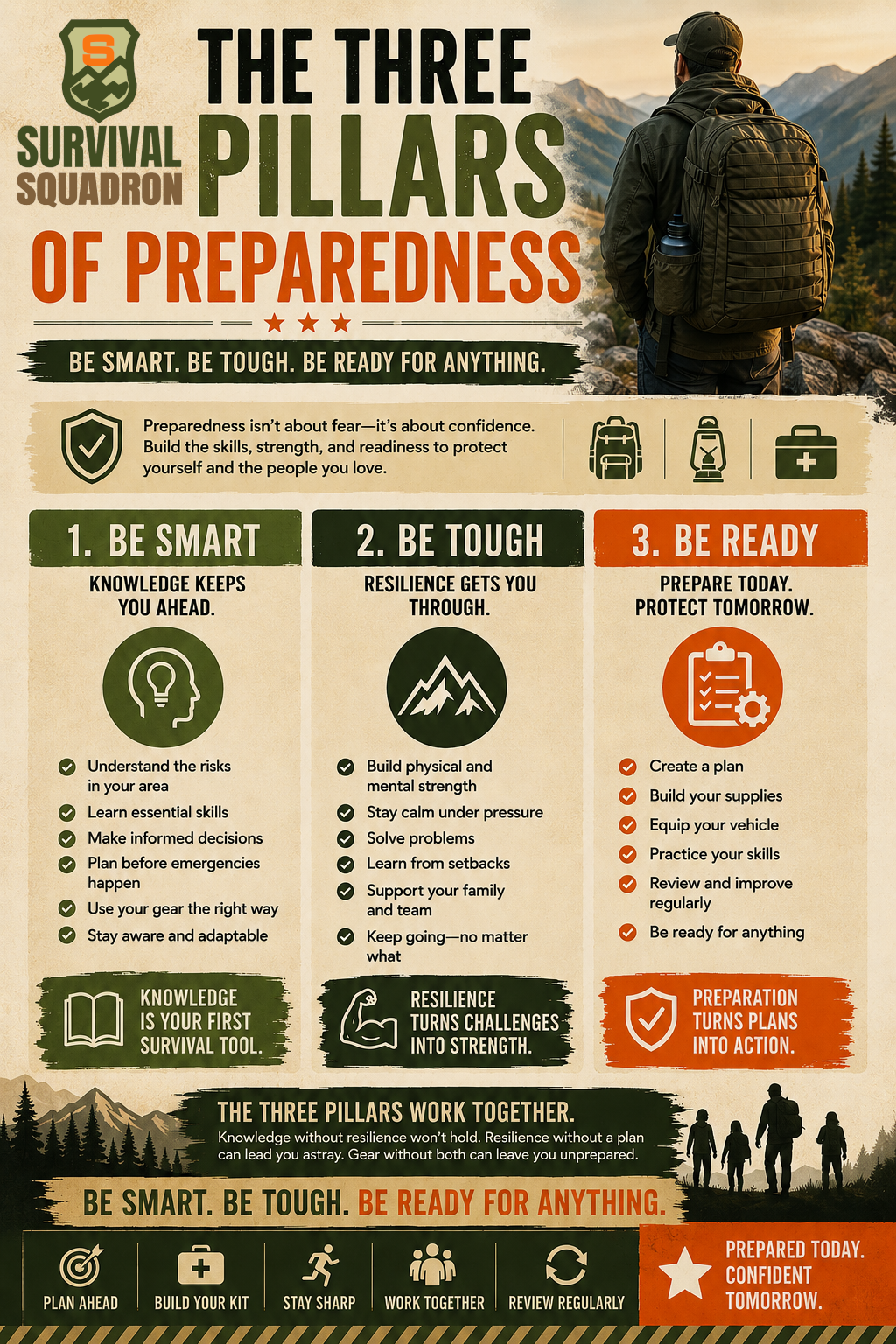 The Three Pillars of Preparedness: Be Smart. Be Tough. Be Ready for Anything.