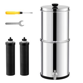 2.25-Gallon Gravity Water Filter System with Stainless Steel Housing
