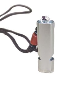 Metal Emergency Whistle with Key Ring for Outdoor Safety & Preparedness