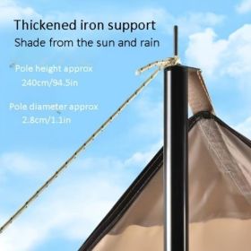 3x4m Family RV Shelter Canopy – Portable Waterproof Sun & Rain Protection Tent Shade