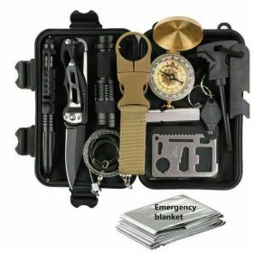 14-in-1 Emergency Survival Kit with Tactical & First Aid Tools
