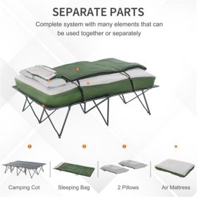 2-Person Camping Cot & Air Mattress Set for Outdoor Preparedness
