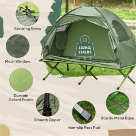 2-in-1 Elevated Camping Cot Tent with Carry Bag