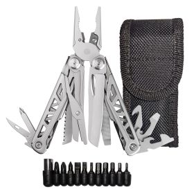Heavy Duty Survival Multitool with 18 Tools & Bit Set