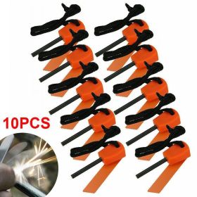 10-Pack Ferro Rod Fire Starter Kit for Camping & Emergency Preparedness