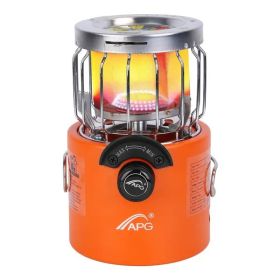 2-in-1 Portable Camping Stove & Propane Heater for Preparedness (Option: Orange)