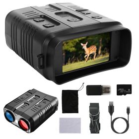 4K Night Vision Binoculars with WiFi & 10X Zoom for Preparedness (Option: Black)