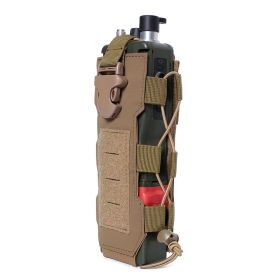 MOLLE Water Bottle Pouch for Hiking, Camping & Travel (Color: Khaki)