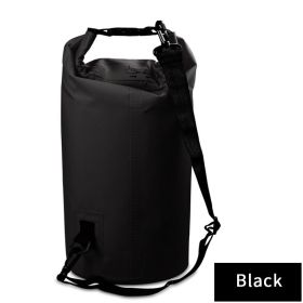 Outdoor Waterproof Dry Bag With Adjustable Shoulder Strap (Color: Black, Size: 5L)