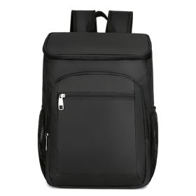 Waterproof Insulated Cooler Backpack for Camping & Outdoor Travel (Color: Black)