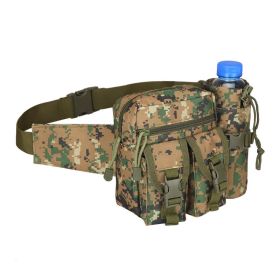 Camouflage Waist Bag with Large Capacity Zipper Storage (Color: Jungle Camouflage)