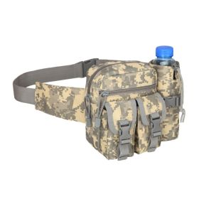 Camouflage Waist Bag with Large Capacity Zipper Storage (Color: ACU)