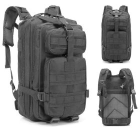 30L Compact Outdoor Sports Mountaineering; Hiking; Camping Backpack (Color: Black)
