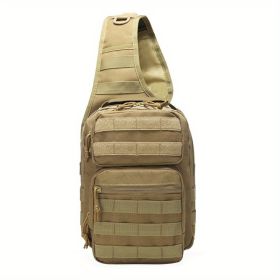 7L Tactical Chest Bag for Hiking, Travel & Everyday Carry (Color: Khaki)