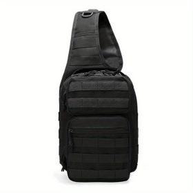7L Tactical Chest Bag for Hiking, Travel & Everyday Carry (Color: Black)